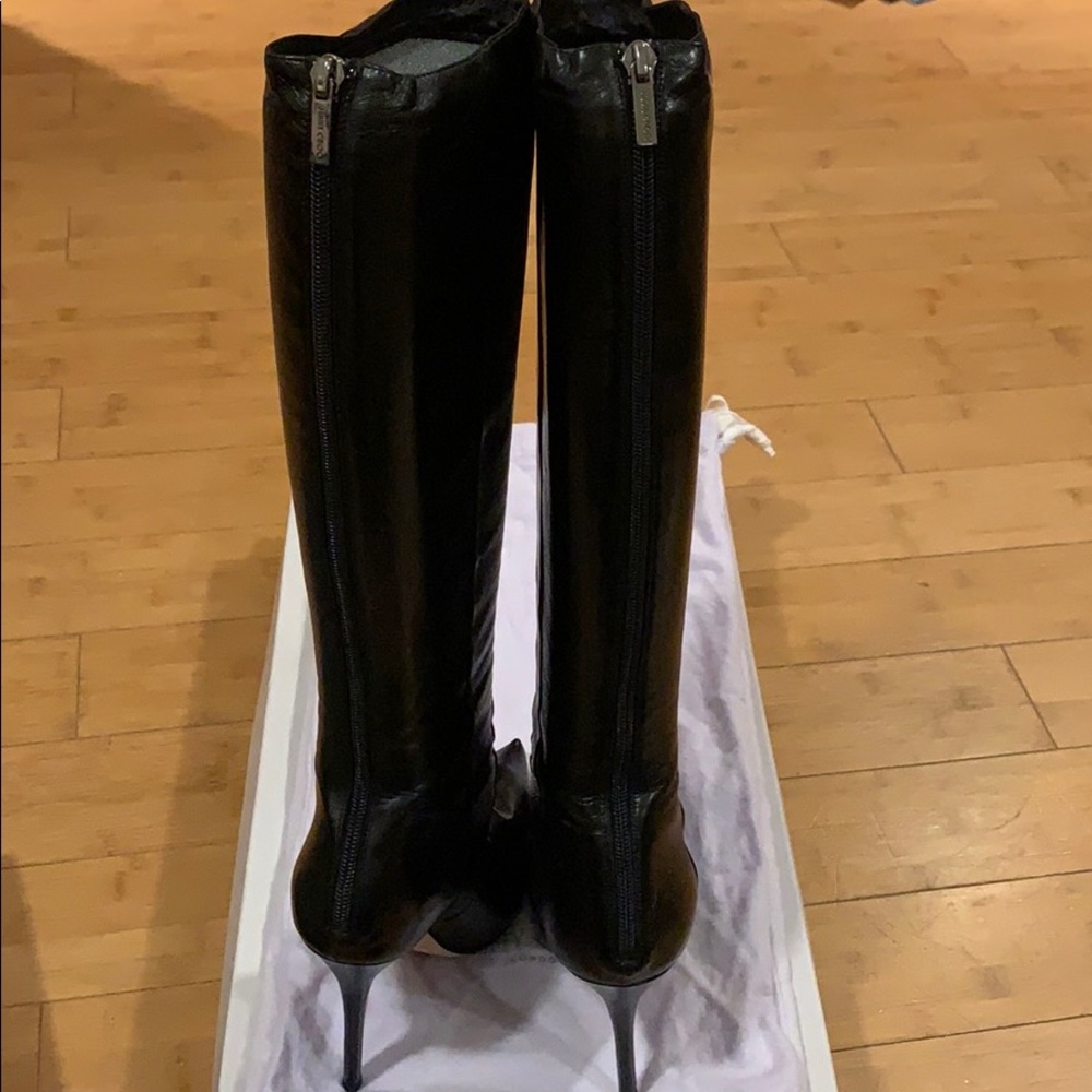 Jimmy Choo Black Stiletto Boots 39 9 Perfect - Picture 9 of 13